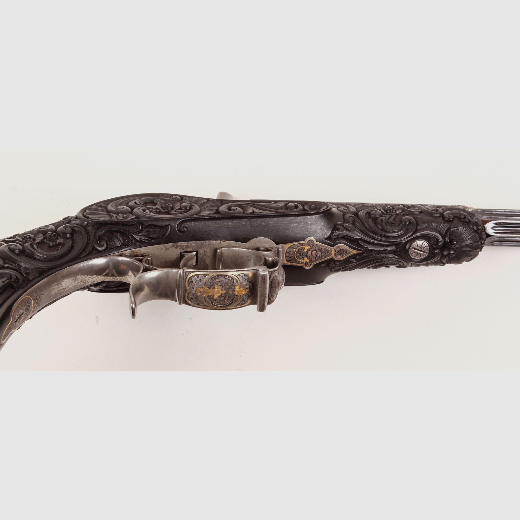 Salonscheibenpistole Mangeot Brüssel  ca. 1860  Artikel 10437