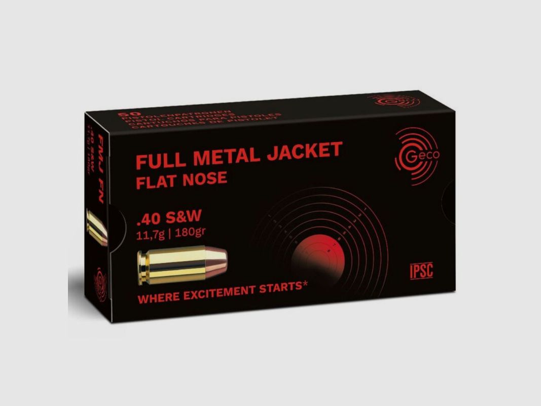 Geco .40 S&W, VM FL, Bild 1 von 2