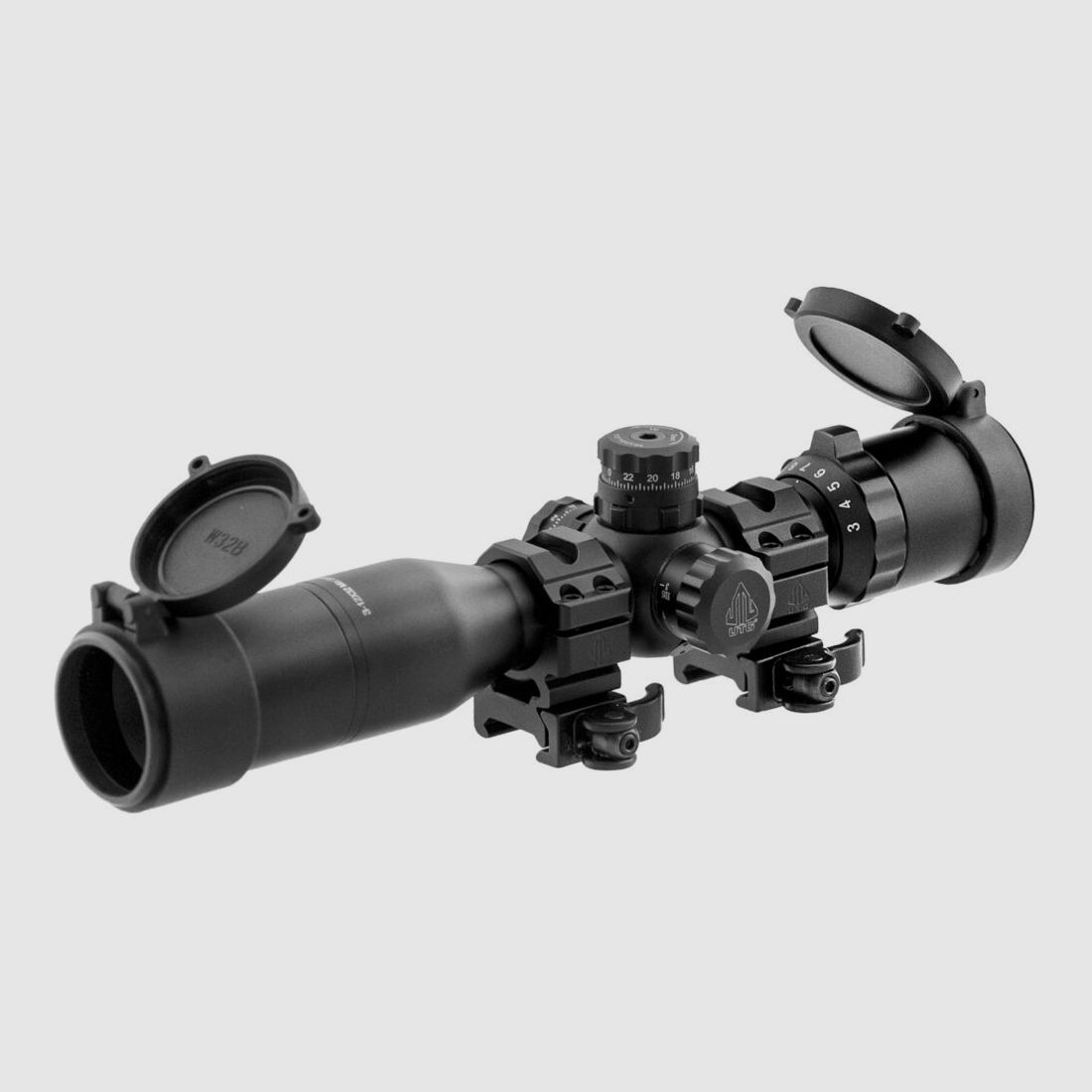 UTG Scope Bug Buster 3-12x32 with Picatinny Mounting Parts Mil-Dot