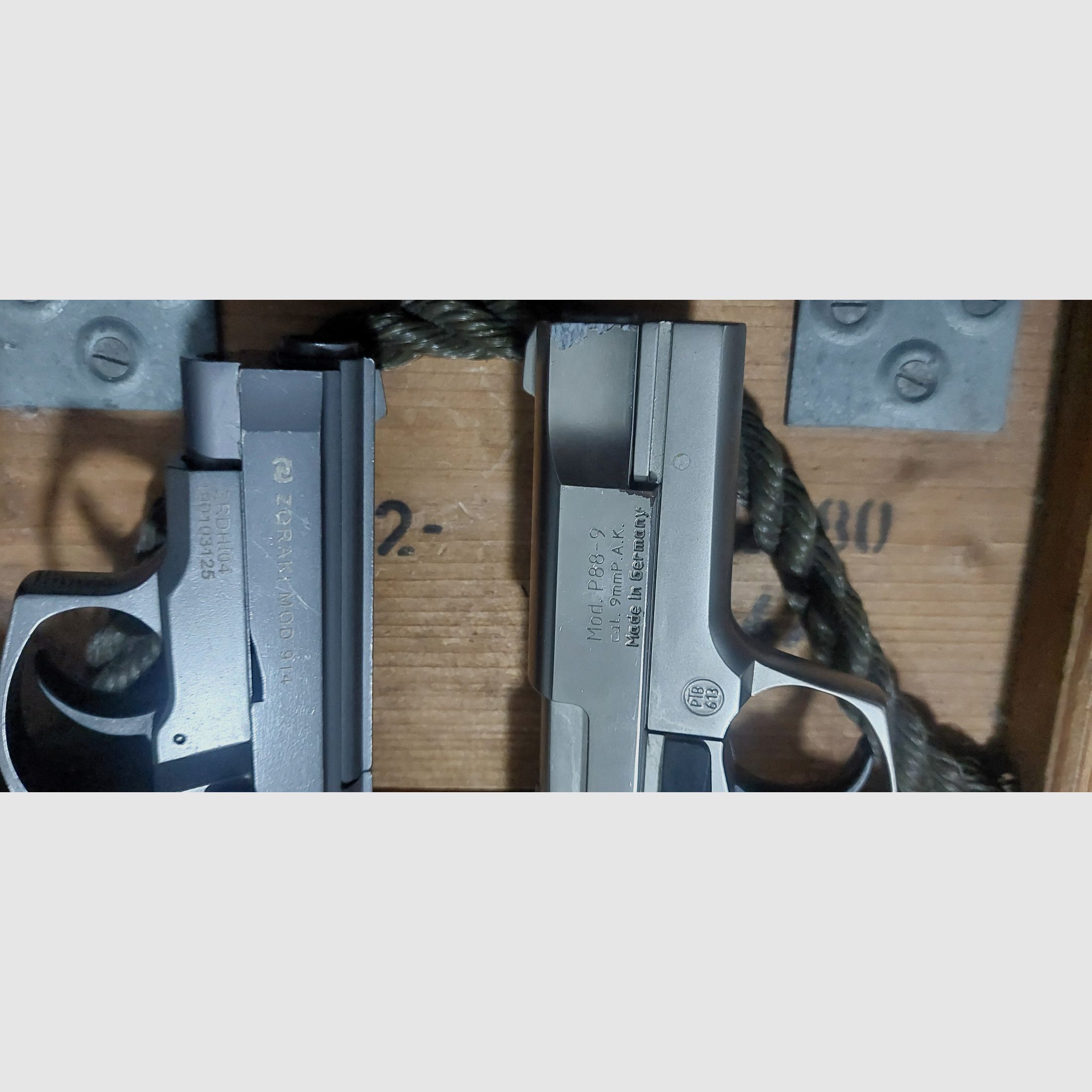 WALTHER P88 y ZORAKI 914 9 mm Schreckschuss no Walther Glock HW94 Colt