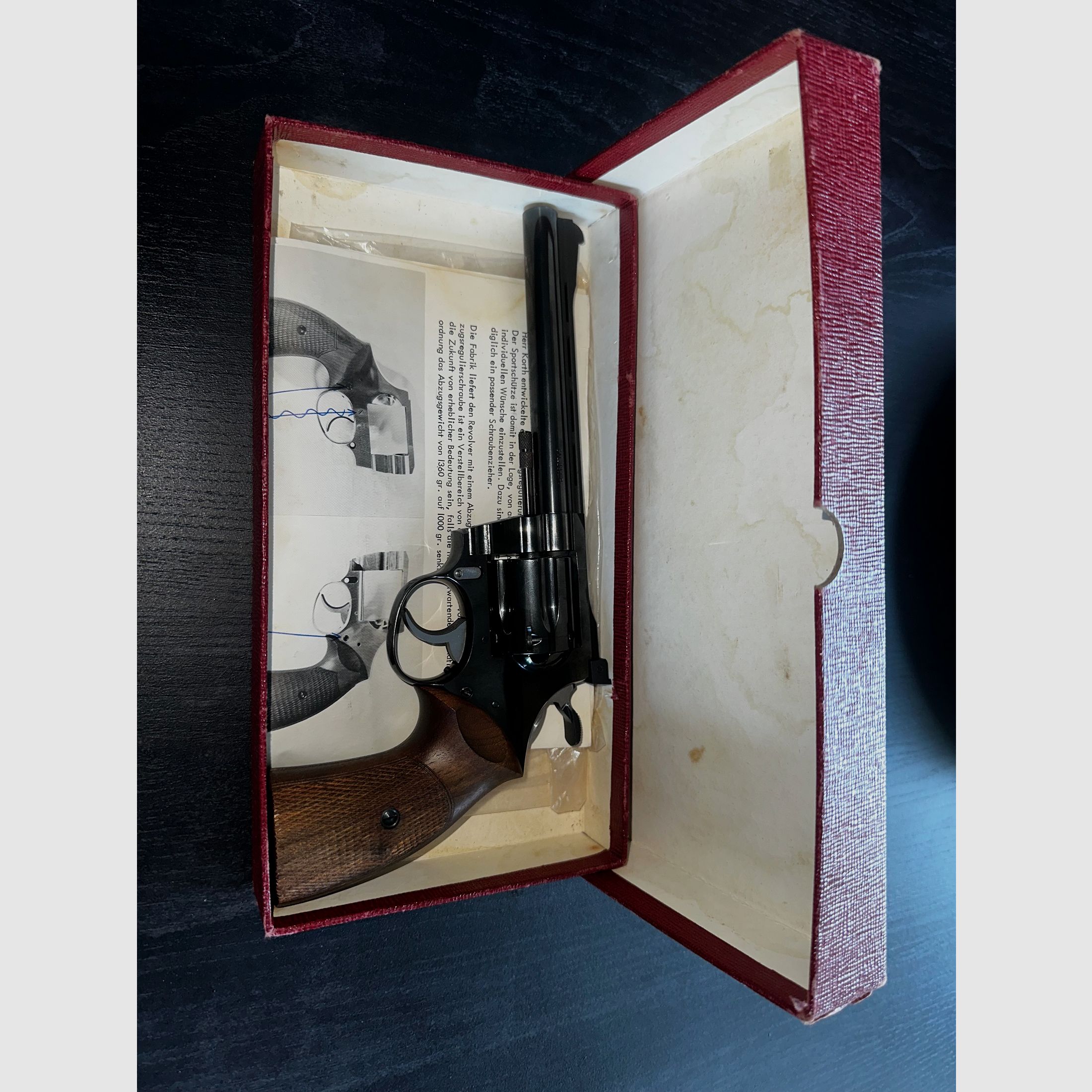 NEUF | Revolver Korth KK avec réglage de la détente Chasseur sportif dans l'emballage d'origine