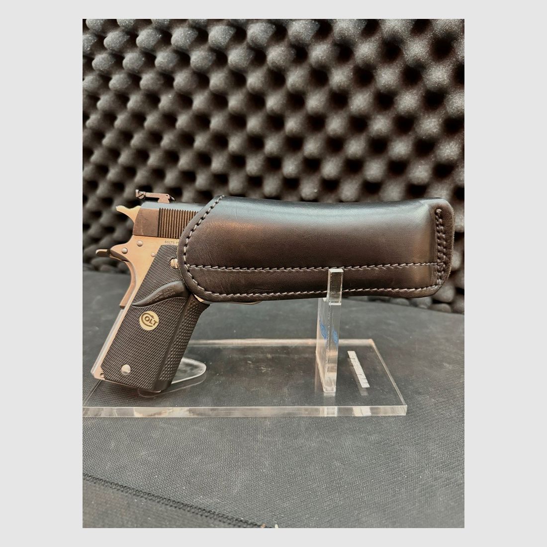 Brian C. Foster belt holster, quick-draw holster, CZ75, 1911, pistols without rail.