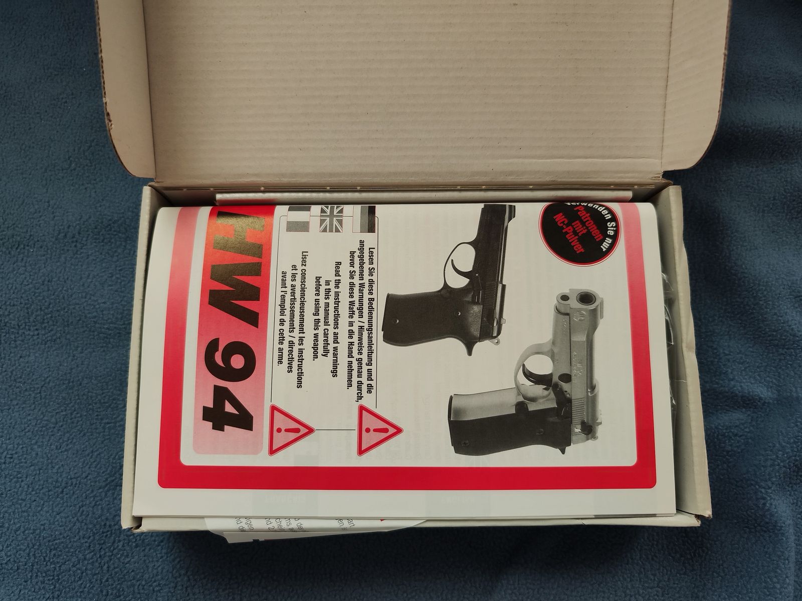 Weihrauch HW 94 kal. 9 mm R Knall NC blue Arminius revolver pistolet OVP, zdjęcie 5 z 12