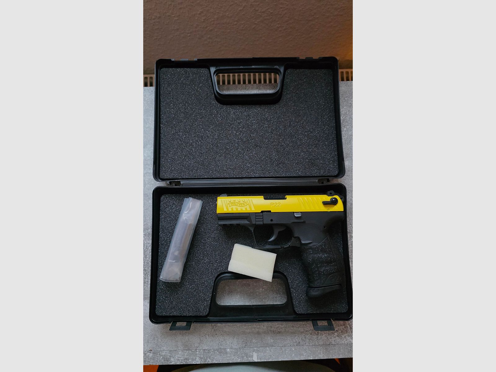 Walther P22Q Team Edition Geel/Zwart 9mm PAK