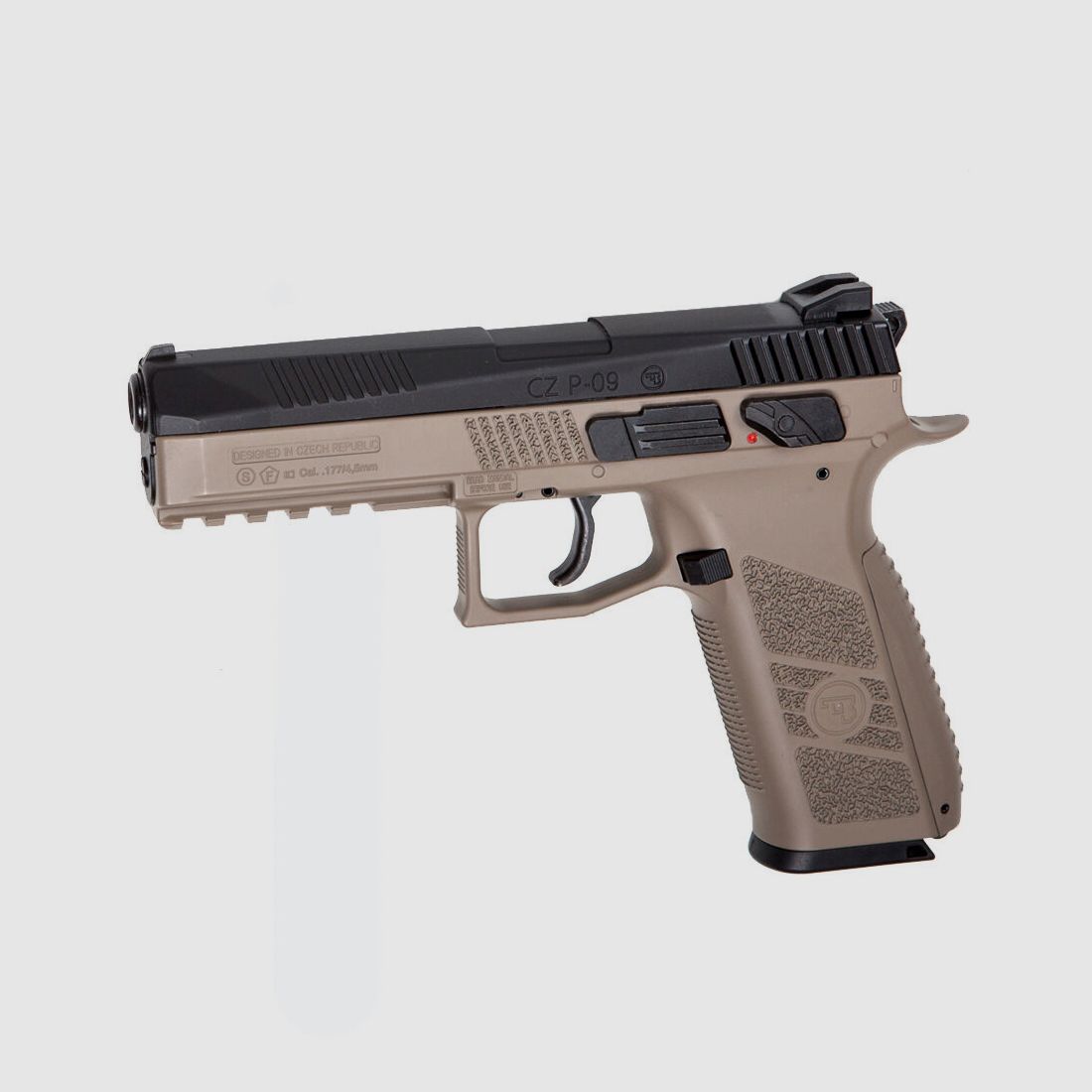 CZ CZ P-09 Co2 Pistole Blowback 4,5mm Diabolo Dual Tone FDE