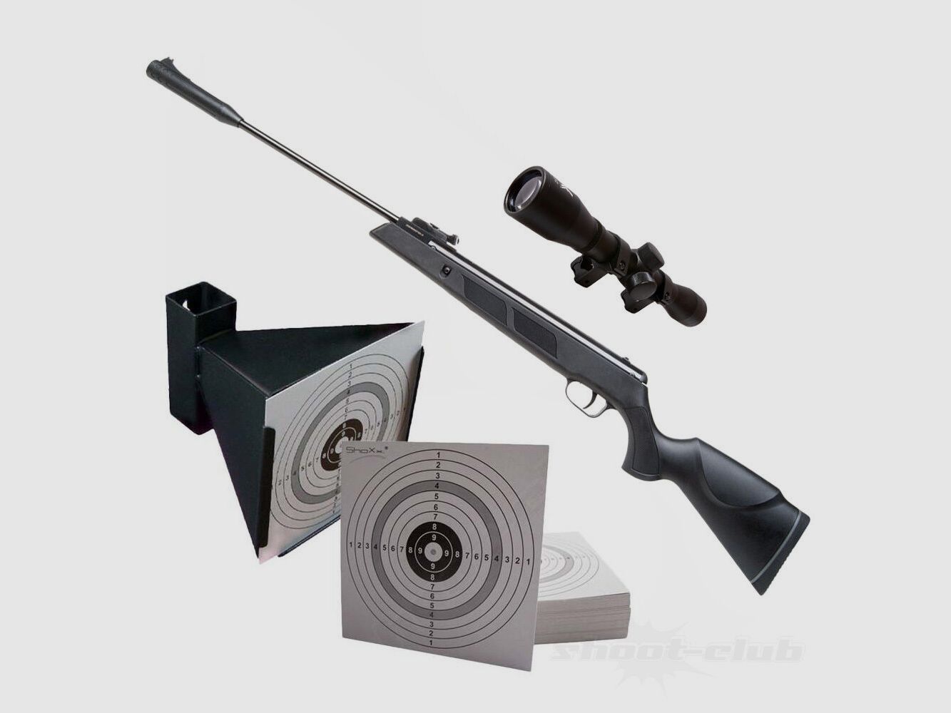 Fucile ad aria compressa German Sport Gun SR1000S a leva 4,5mm Set con ottica