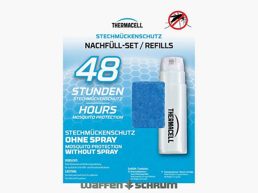 Thermacell 48h Nachfüllpackung R-4 Kompatibel mit Thermacell Handgeräten
