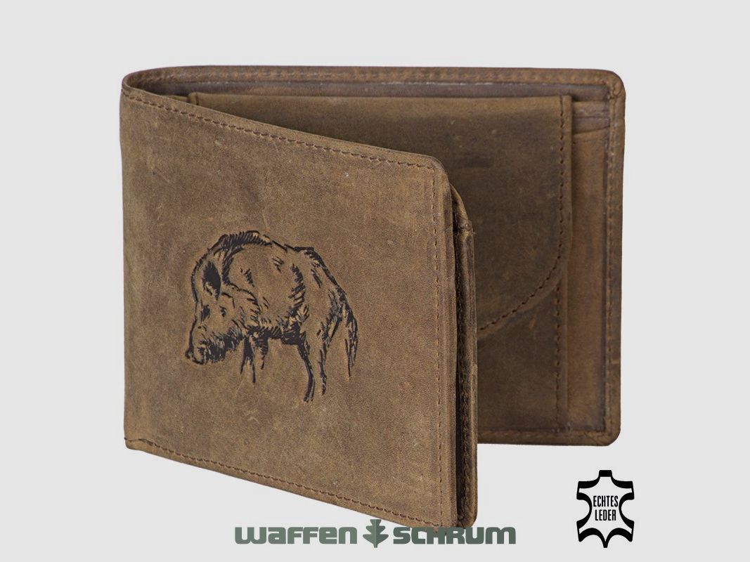 AKAH Geldbörse Keiler Querformat