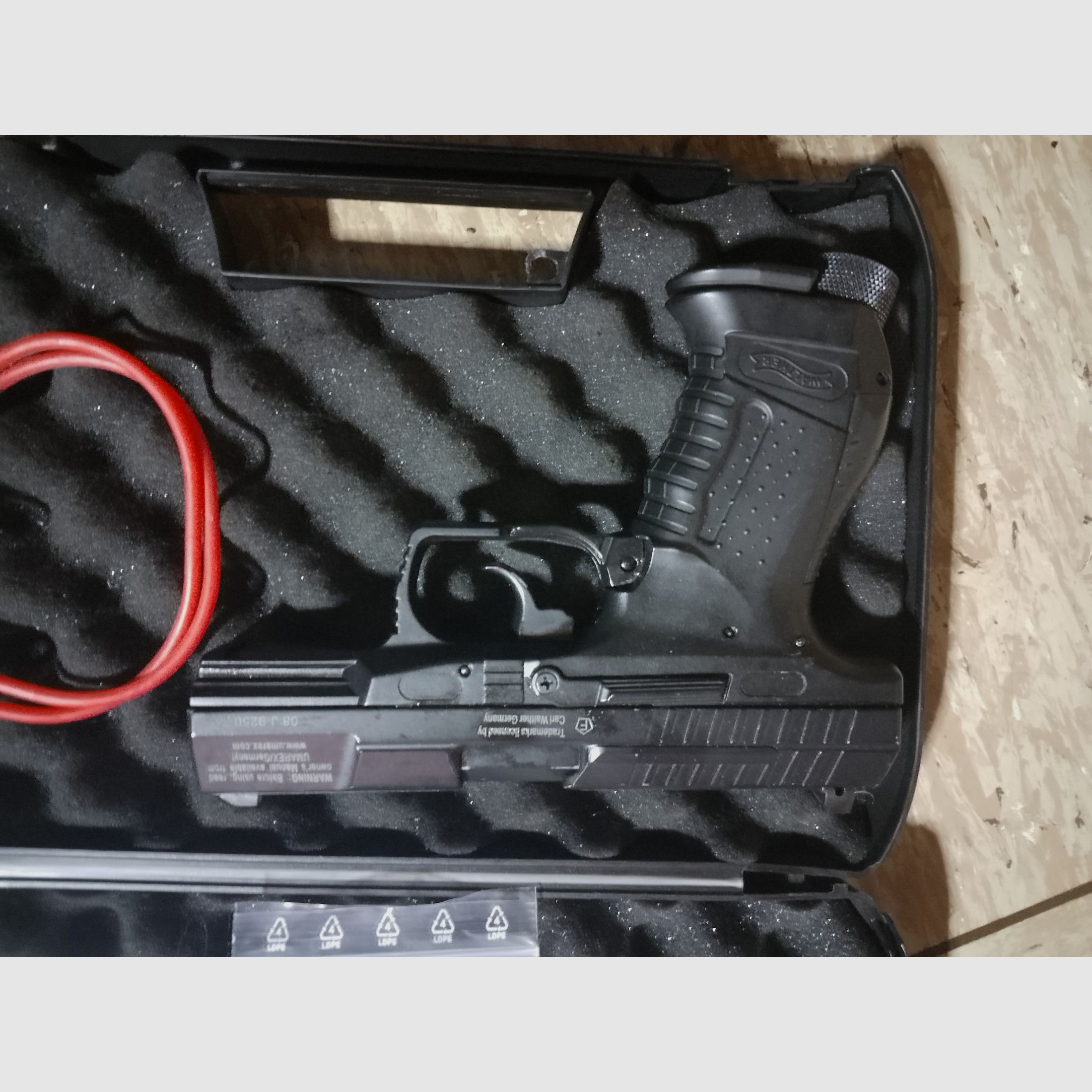 Walther p99 cal .43 RAM Markierer CO2 Kapseln Reinigungstool Koffer Paintballs Rubberballs Set 
