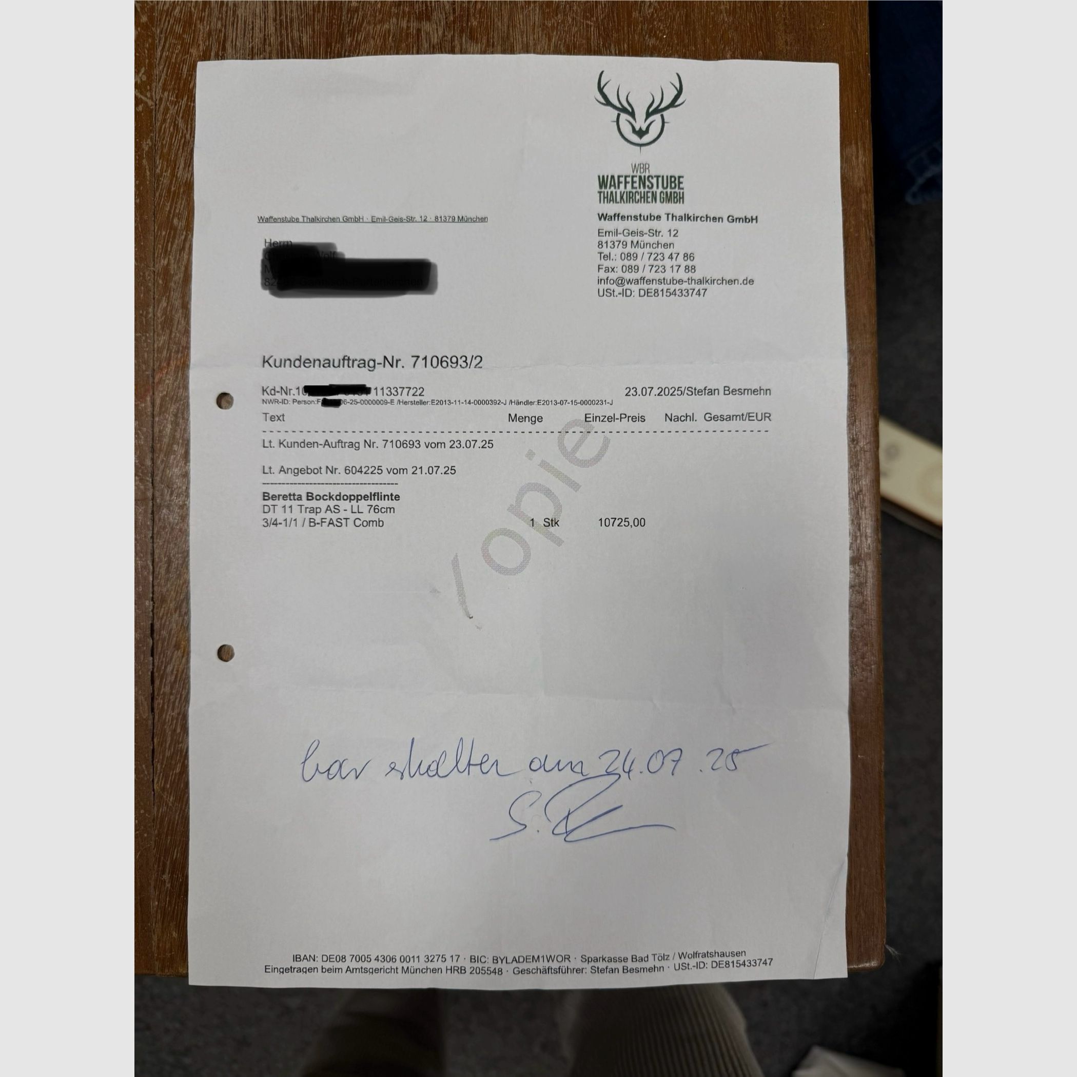 Beretta DT11 Trap AS Bockdoppelflinte