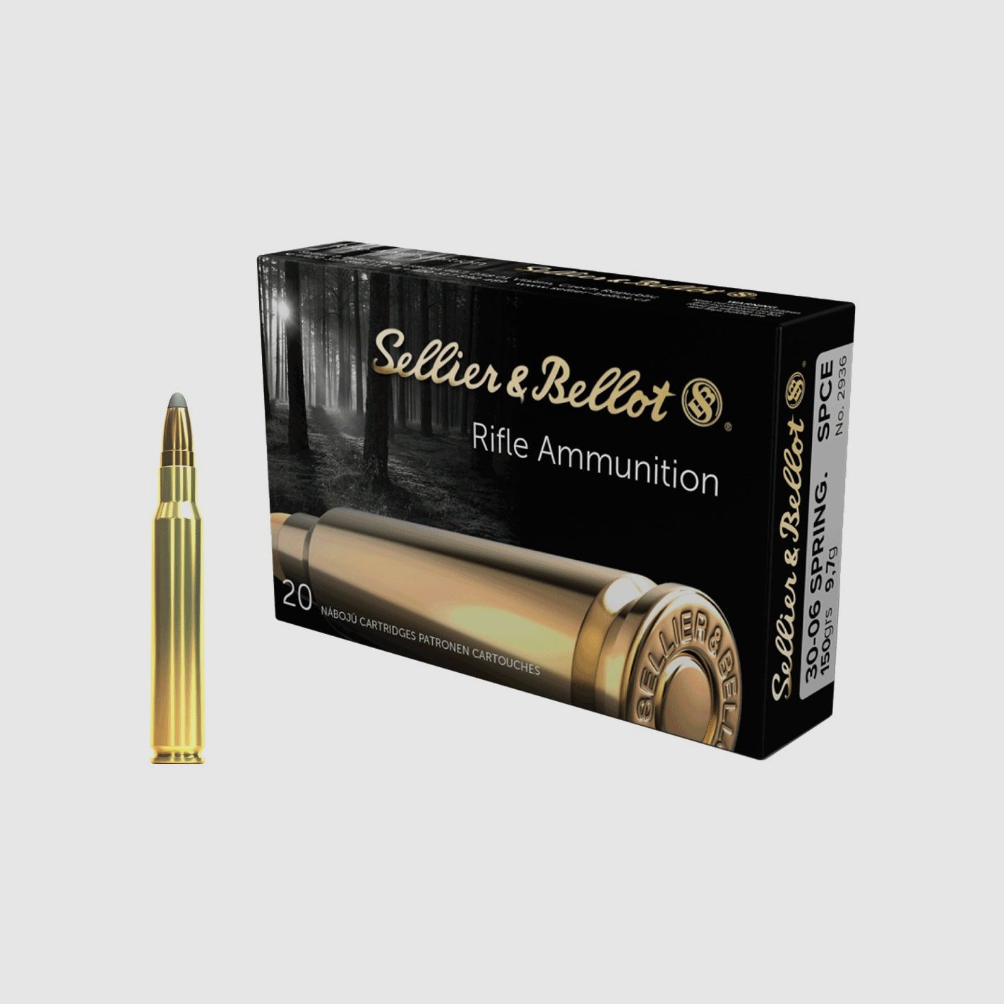 Cartucce Sellier & Bellot cal. 30-06 SPRG SPCE 150 gr