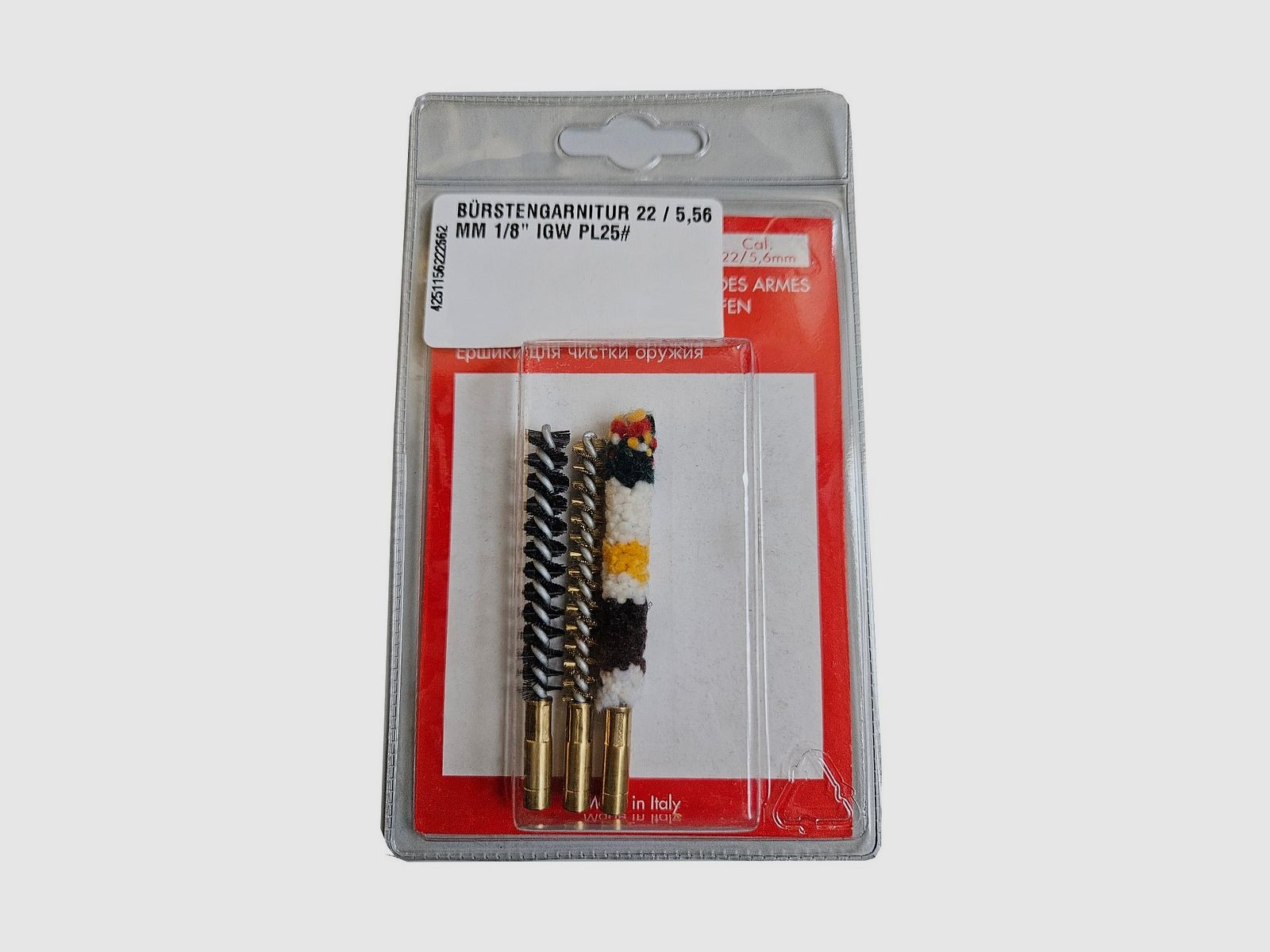 SET DI SPAZZOLE 22 / 5,56 MM 1/8" IGW