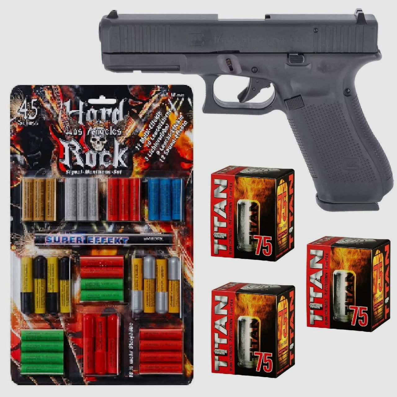 Set di fuochi d'artificio Glock 17 Gen 5 Pistola a salve
