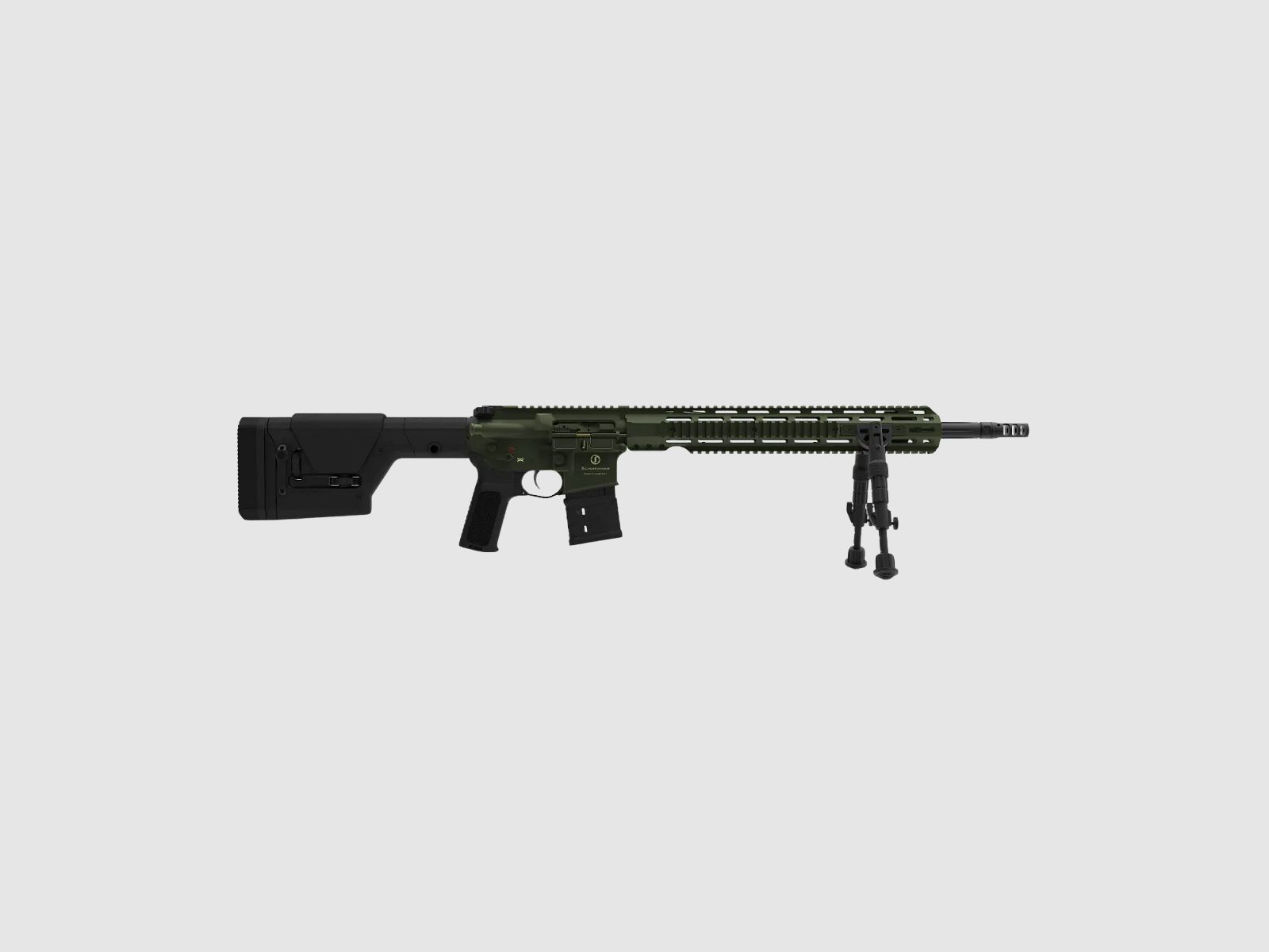 Fucile semiautomatico Schmeisser AR15-DMR calibro .223 Rem. OD Verde