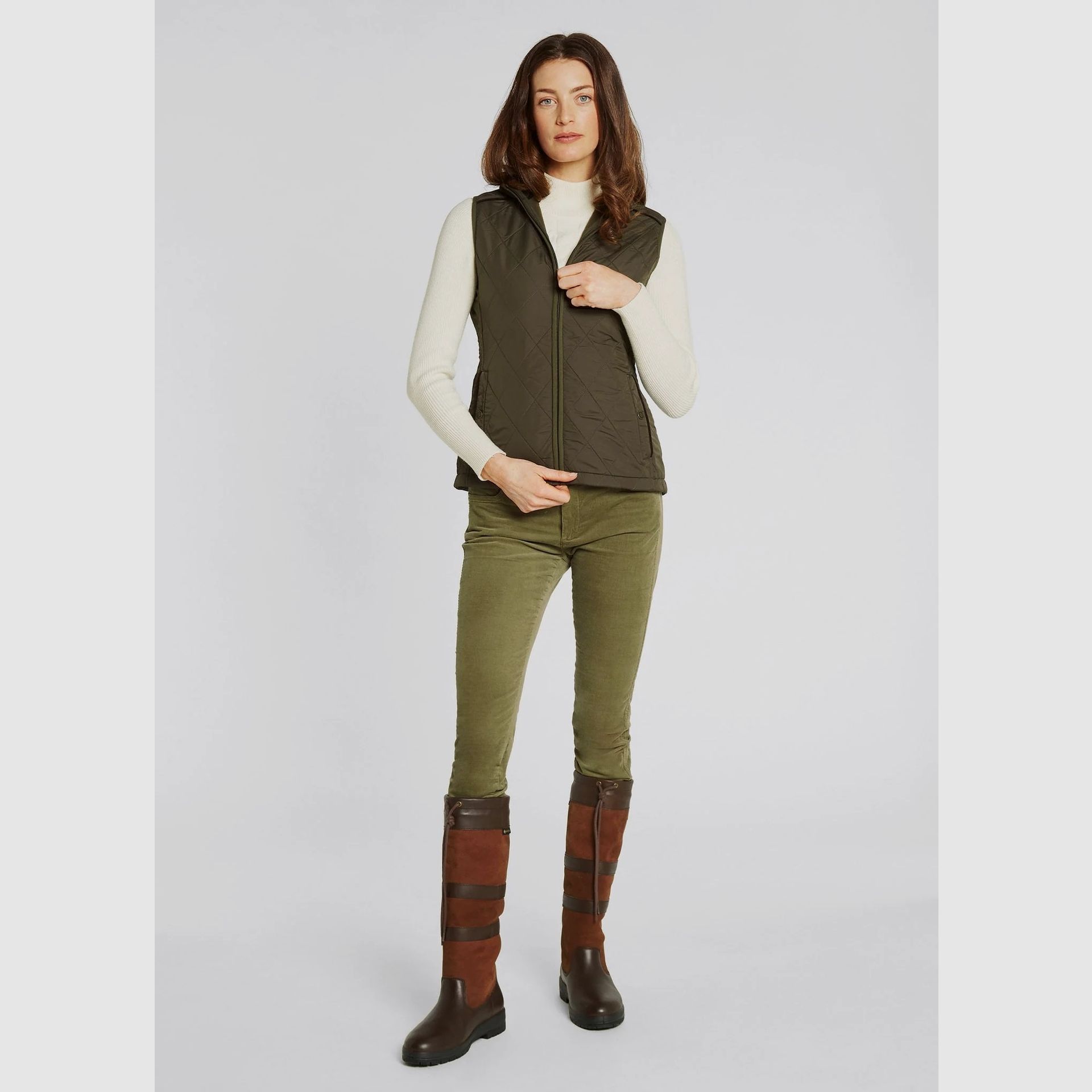 Dubarry Heywood Steppweste – Olive, Bild 2 von 7