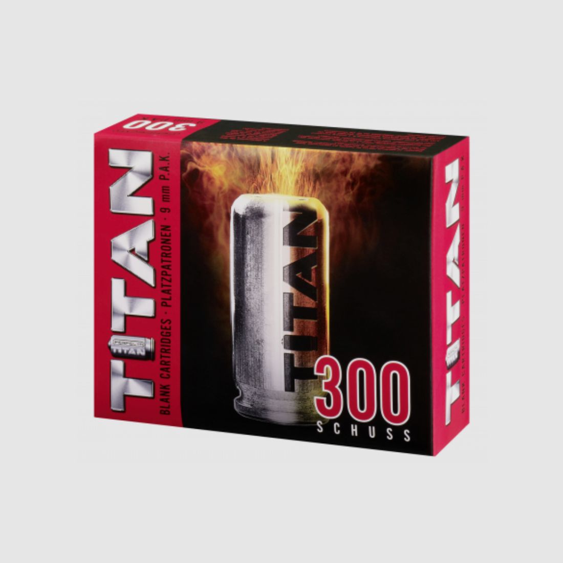 Umarex 4.1312 Perfecta Titan Platzpatronen 9 mm P.A.K. 300 St Pyro