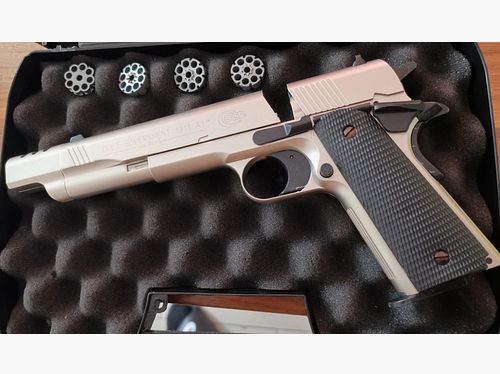 Colt Government 1911 A1 Nickel Co2 4.5mm very rare