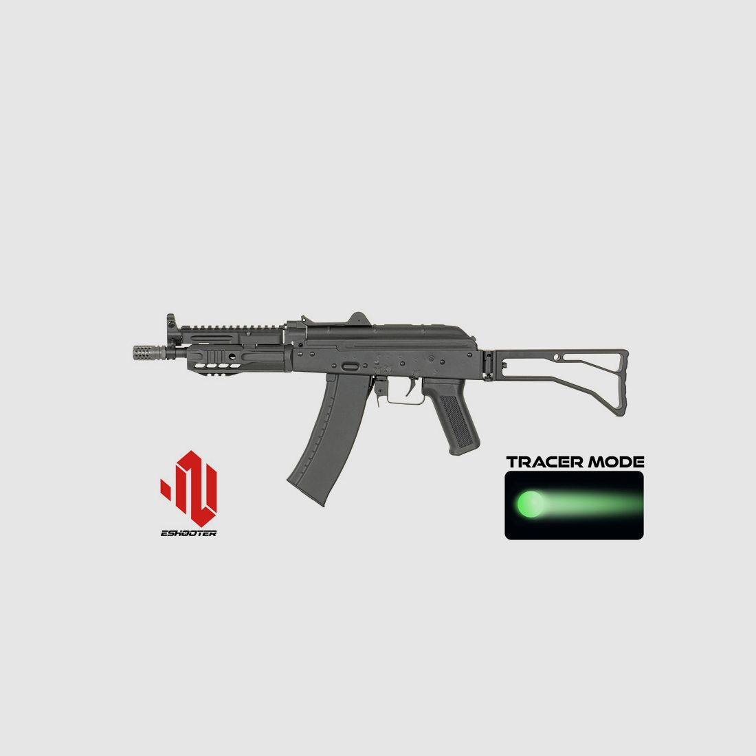 SLR AKS-74U S-AEG mit Tracer HopUp und Eshooter ETU