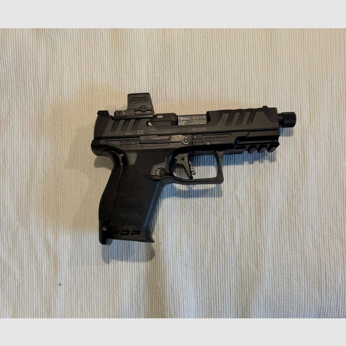 Walther PDP Compact 4,6“ OR PRO SD + Holosun EPS -Carry-GR-MRS + 5 Magazine + Ghost Holster