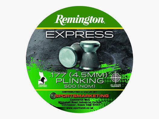 Remington Express Plinking Flat Cal. .177 / 4,5mm, 500 colpi