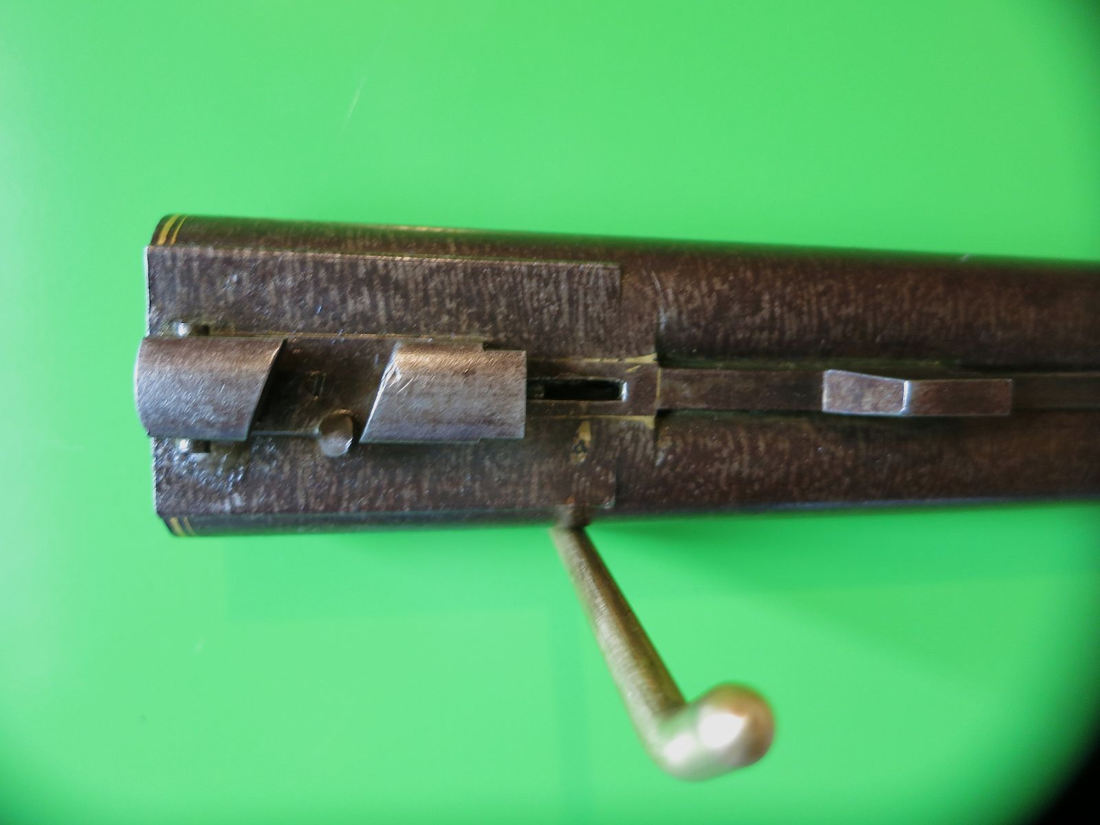 C. Raeke, Seelow. Double barrel/cross barrel barrel cal. 16/65, gold inlays #45-