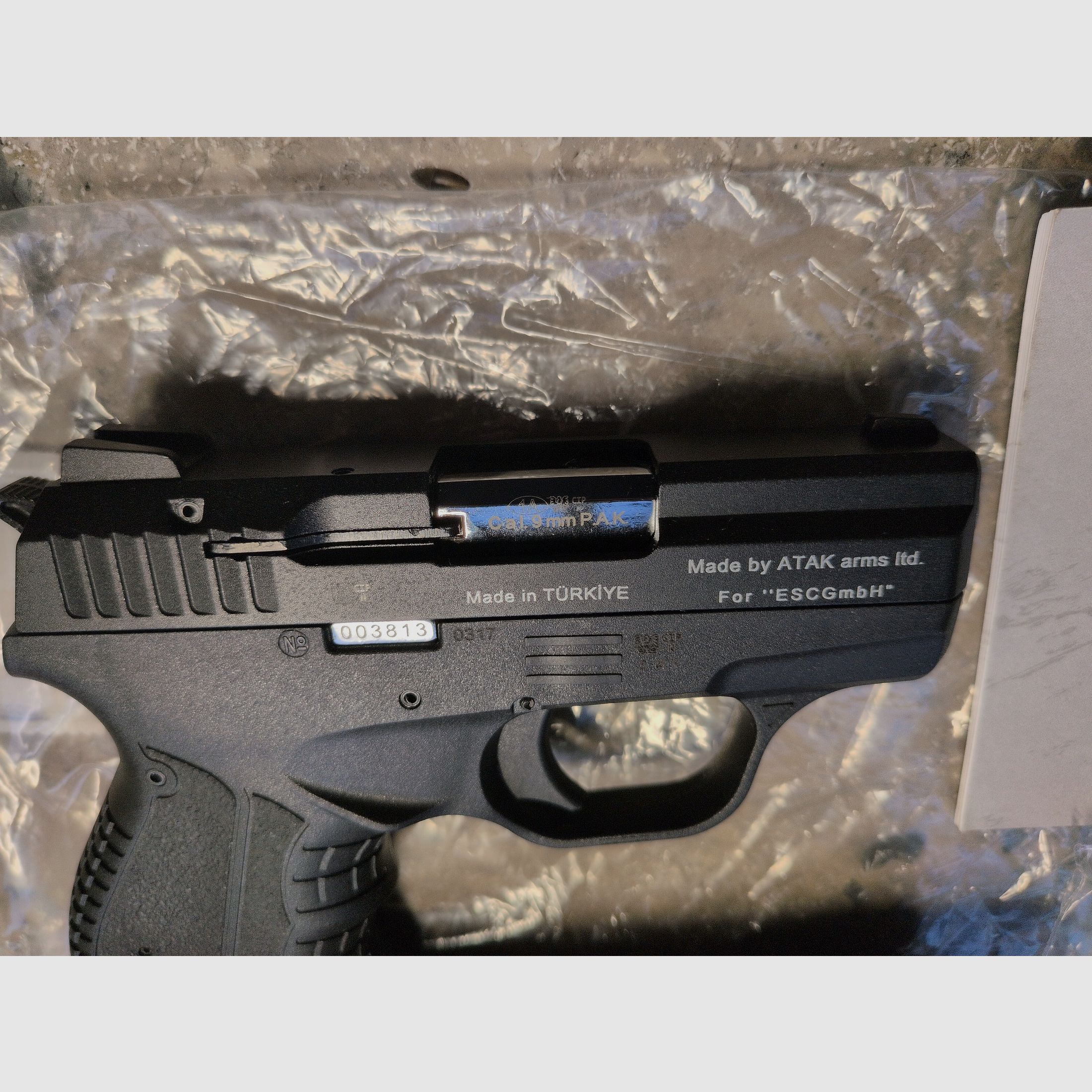 NEU Zoraki 906 Alte PTB 946 Schreckschusspistole schwarz