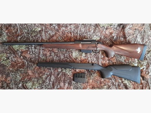 Tikka T3x Varmint 6,5x55 SE Système de liaison - Montage Picatinny - Filetage de bouche M18x1