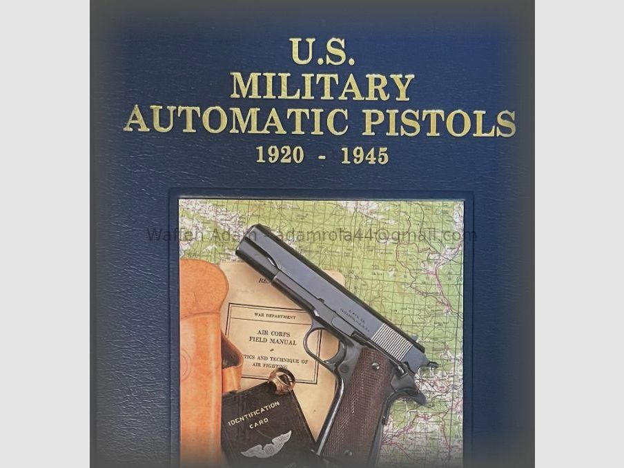 Pistola U.S Colt 1911A1, Mig. en el Astillero Naval, Filadelfia, Pa. Soporte de Pistolas de Acorazado de la Marina de EE. UU. Colt 45, Pistolas Automáticas Militares de EE. UU. Volumen 1 1894-1920