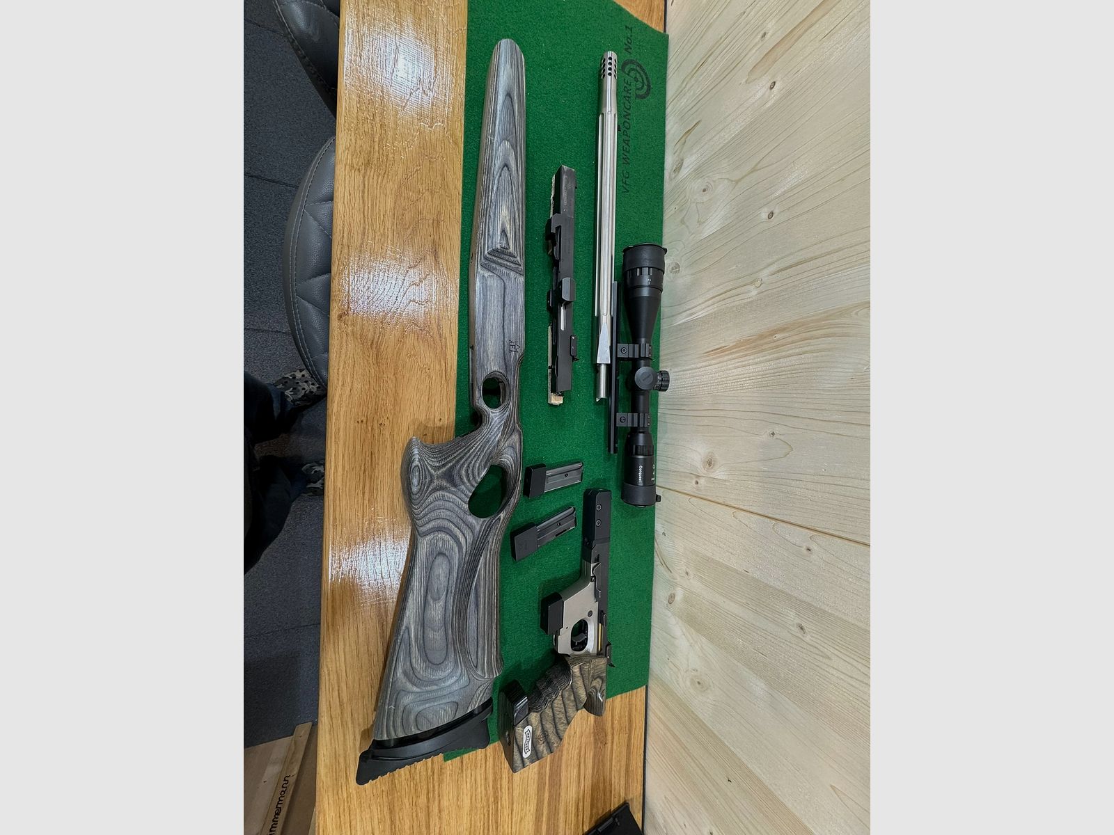 Walther GSP 25 Jahr mit .32 .22 und .22 Rifle Set