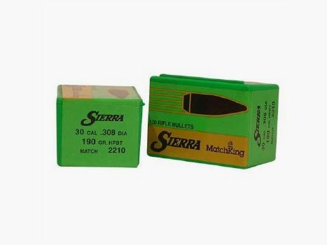 Sierra Match King Geschosse im Kaliber 308 190 grains