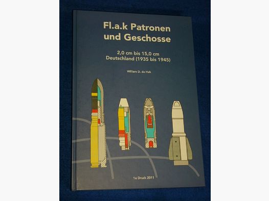 Fl.a.k cartridges en projectielen 2,0 cm tot 15,0 cm Duitsland 1935 tot 1945