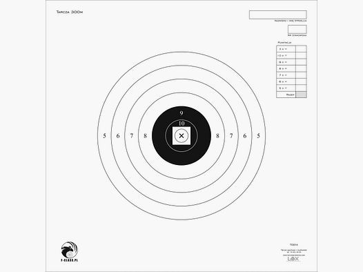 Tarcza F - CLASS target for 300 m shooting
