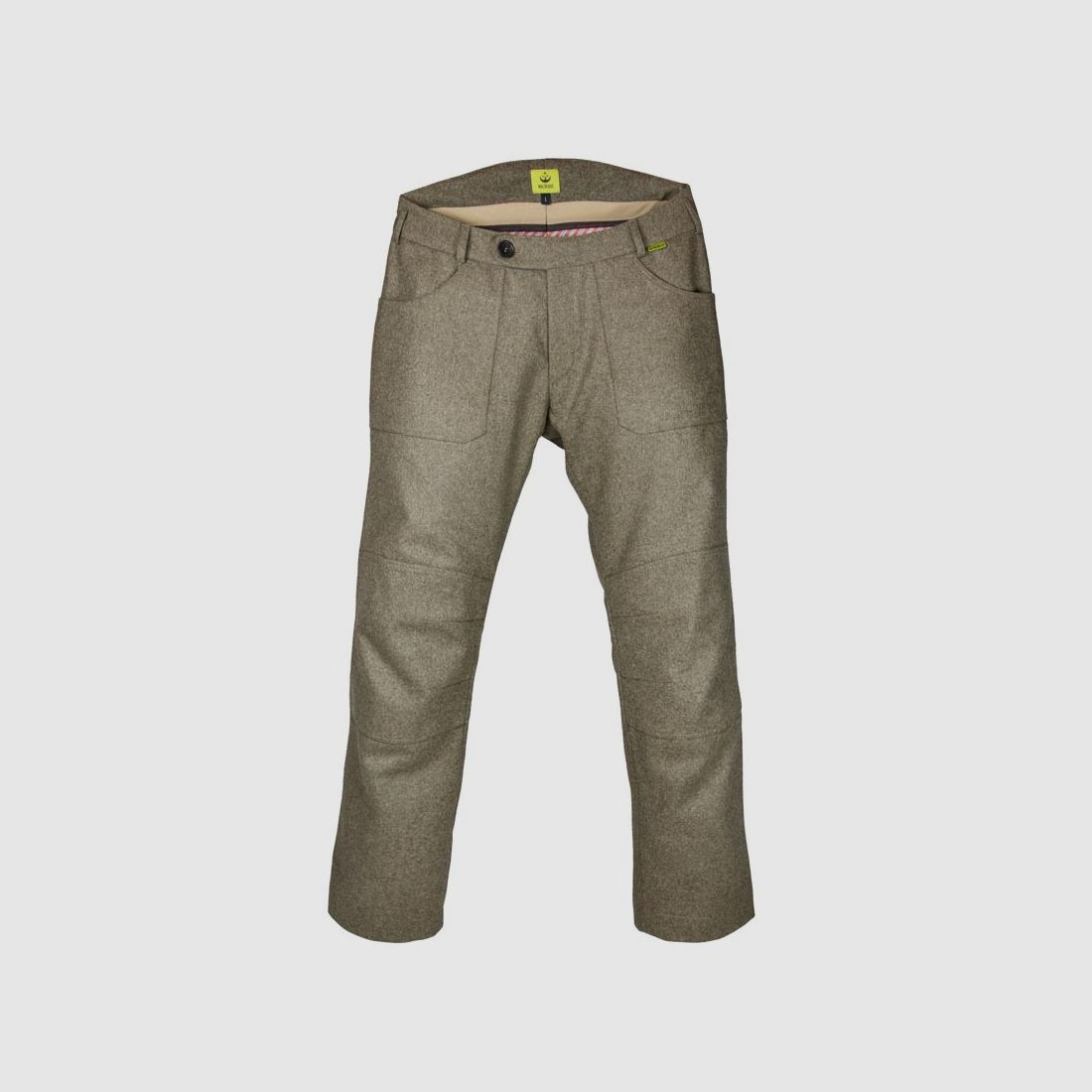 Pantalon en loden pour hommes « Bux », gris pierre