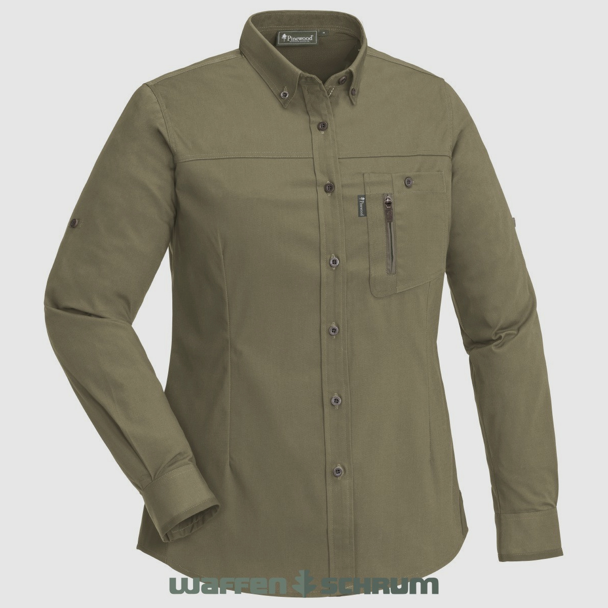 Pinewood Blouse Tiveden Anti-Insect H.Olive