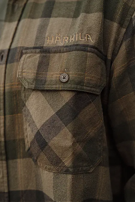 Härkila Asmund Chemise Beech Green Check, image 2 sur 8