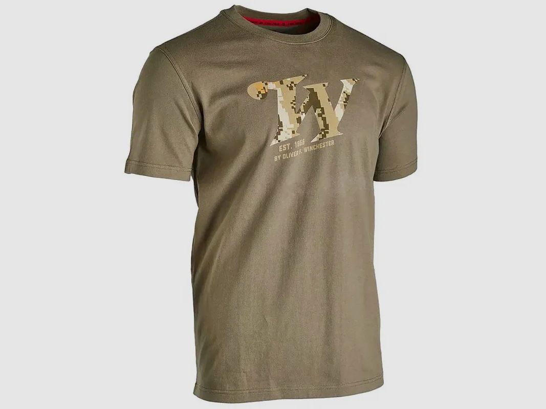 T-Shirt Herren Springer Winchester® Khaki - 100% Baumwolle 180g/m², Bild 2 von 9