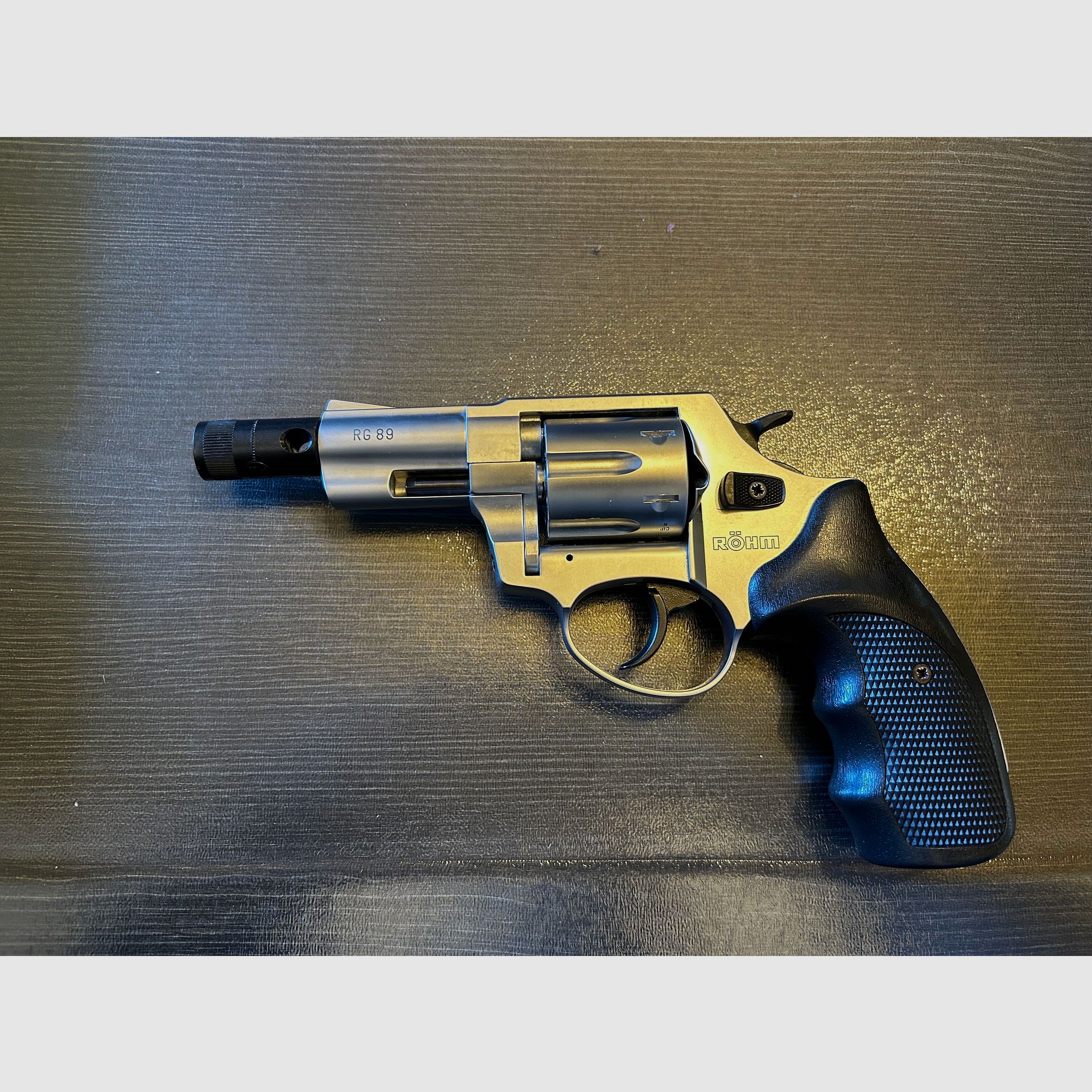 Neu!!! Röhm RG 89 Schreckschuss Revolver Nickel-Chrom 9mm R.K