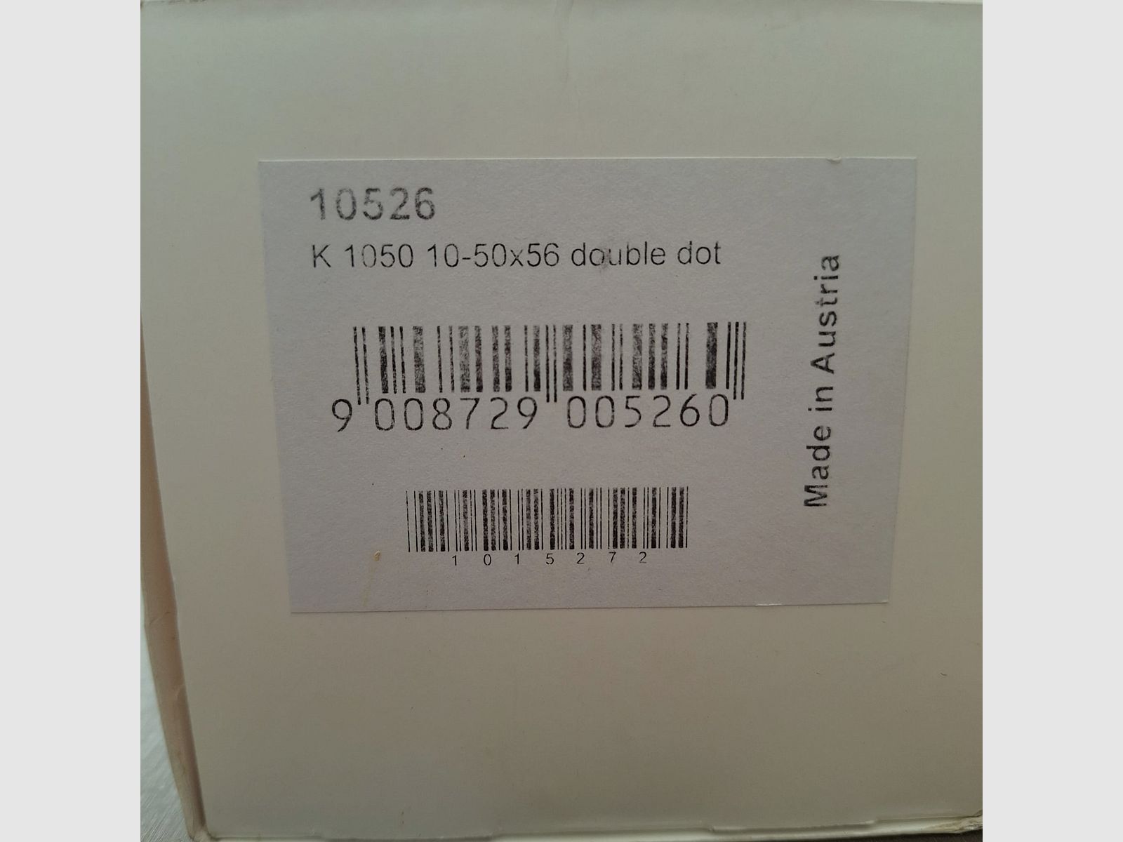 Kahles K1050 scope in 10-50x56mm