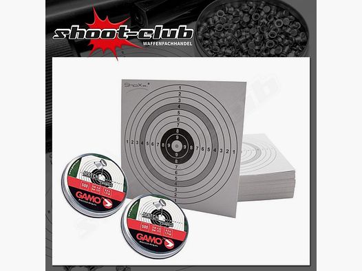 Gamo Match Diabolos 4,5mm - 1.000 Stück + 250 Zielscheiben