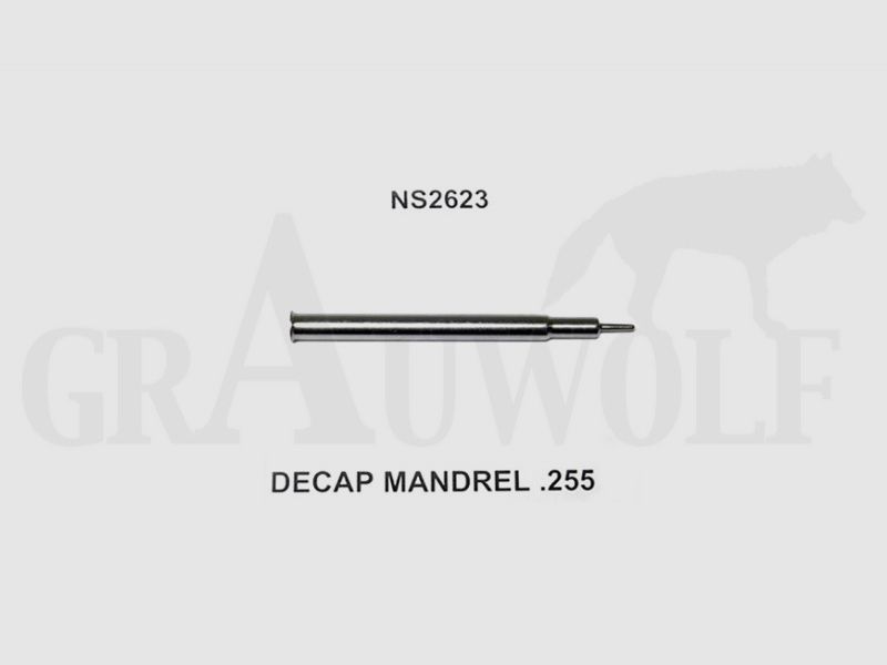 Lee (NS2623) Ausstoßerstange .255 / 6,5 mm für Deluxe / Collet Hülsenhalskalibriermatrize