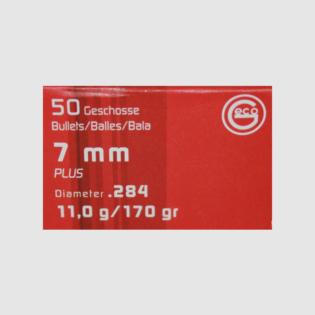 50 Stück NEUE GECO Geschosse - PLUS (Deformationsgeschoss) 7mm / .284 - 11,0g/170gr (#2318563) Wildp