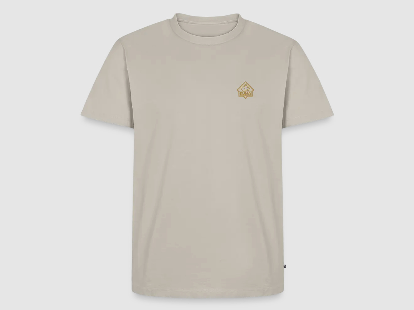 PUMA Herren Premium T-Shirt „Sharp Staff White Hunter"