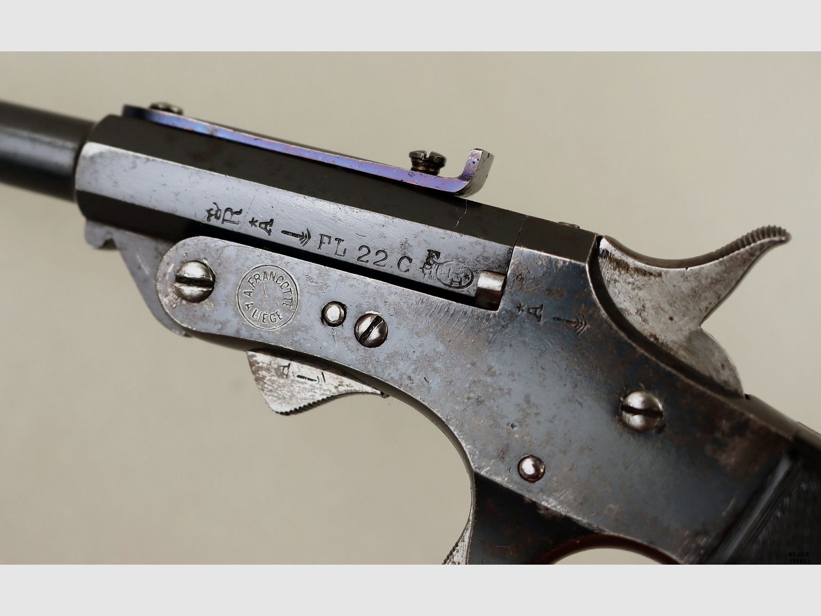 Einzelne Pistole Francotte .22 kurz Matr. 798, Bild 4 von 5