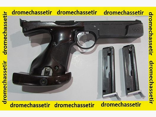 Pistolet semi automatique Unique DES vitesse olympique, cal 22 short, occasion