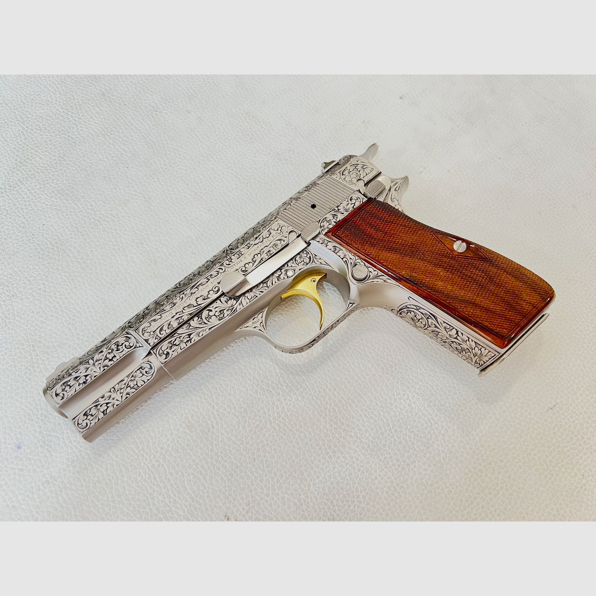 FN BROWNING HIGH POWER RENAISSANCE SILVER JMB CUSTOM - 7,65 PARA, Bild 2 von 9
