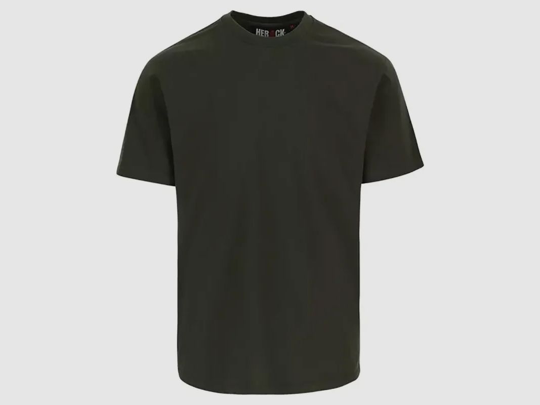 Herock® Heren T-shirt met Korte Mouwen - Ronde Hals - Khaki - 100% Katoen 190 g/m², afbeelding 6 van 12