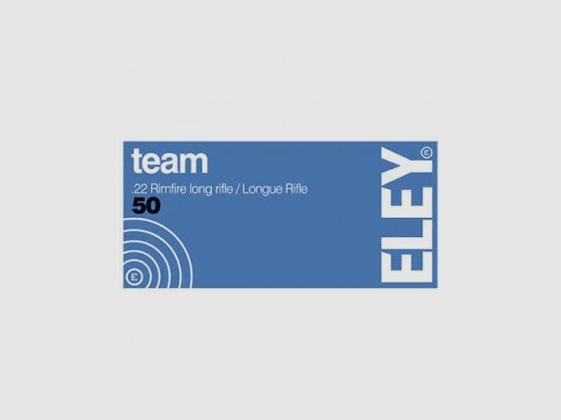 ELEY C/ 22 LONG RIFLE . TEAM 40 GR Munition, Bild 1 von 2