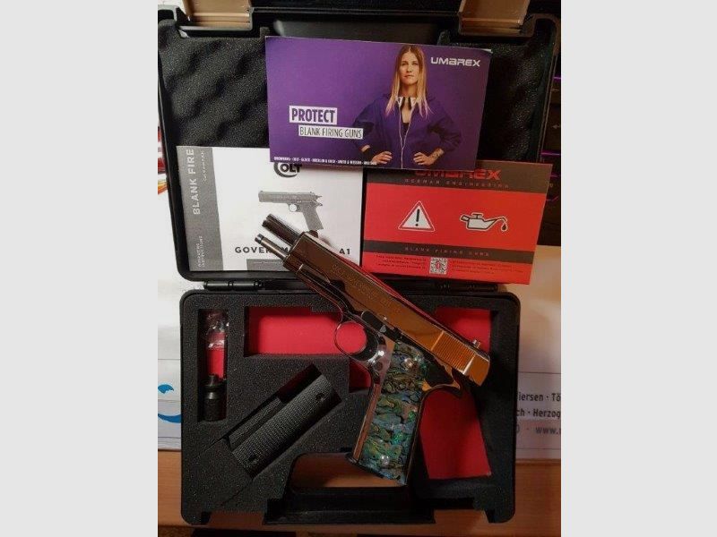 Colt 1911 Chrom, neu, unbeschossen, lange Federführung, Sammlerstück. VB  Preis !