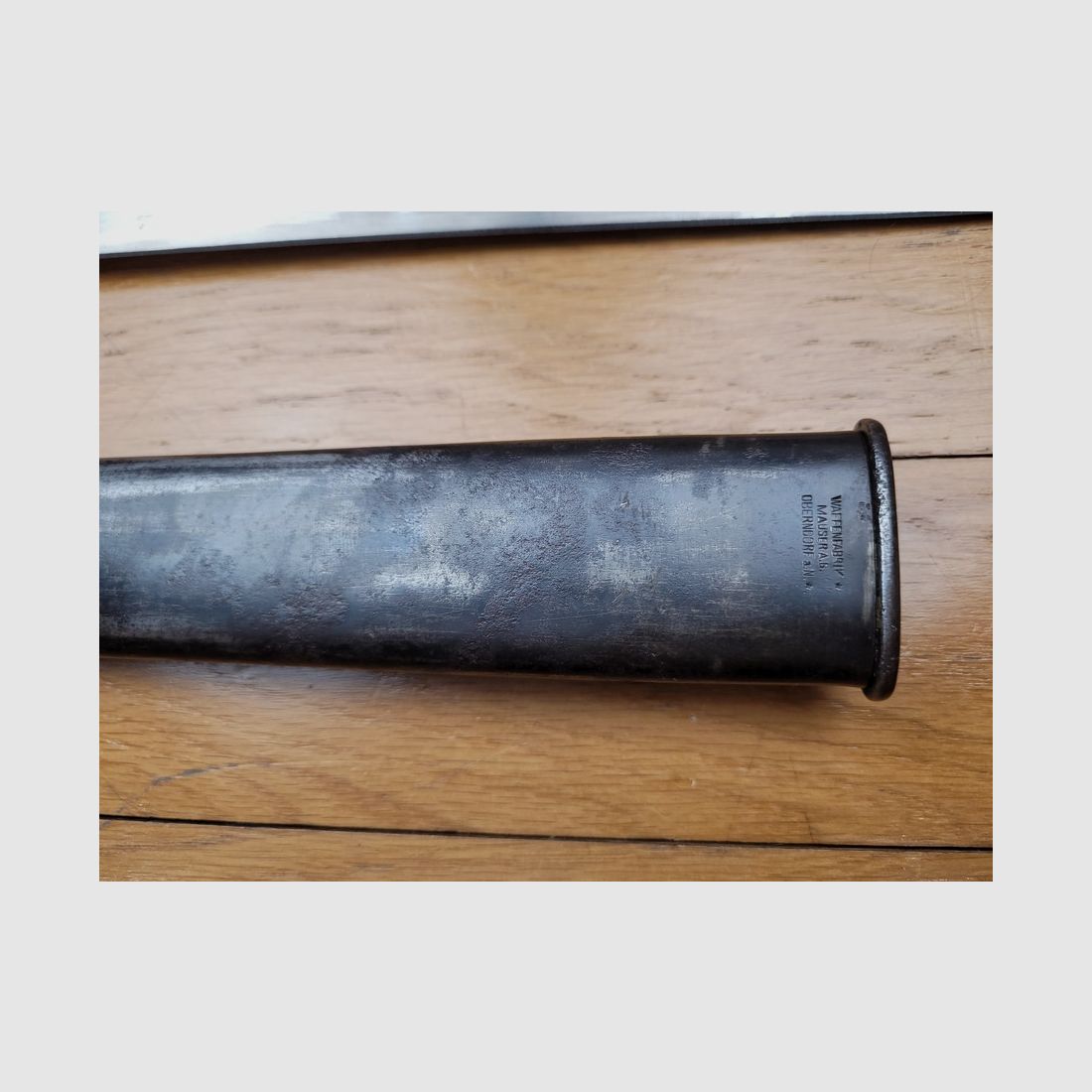 Bayoneta alemana 98/05 2° Tipo – fabricada por Mauser – con funda Mauser "con estrellas" – W17 – TBE, imagen 10 de 14