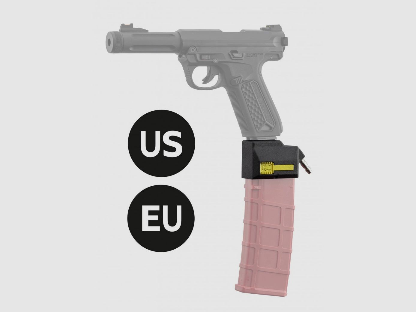EU HPA Adapter Magazin M4 für APP01 / G17 Serie Gelb